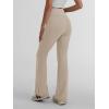 imageTrendy Queen Flare Leggings for Women Wide Leg Yoga Pants V Crossover High Waisted Bootcut Work Pants Fall Outfits 2024Khaki