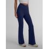 imageTrendy Queen Flare Leggings for Women Wide Leg Yoga Pants V Crossover High Waisted Bootcut Work Pants Fall Outfits 2024Navy