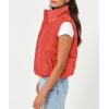imageTrendy Queen Puffer Vest Women Sleeveless Winter Outerwear Warm Puffer Lightweight Fashion Standup Collar Down VestOrange