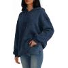 imageTrendy Queen Women Hoodies Fleece Sweatshirts Long Sleeve Pullover Jackets Fall Fashion with Pocket 2025 Y2k ClothesBlue