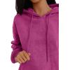 imageTrendy Queen Women Hoodies Fleece Sweatshirts Long Sleeve Pullover Jackets Fall Fashion with Pocket 2025 Y2k ClothesHot Pink