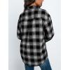 imageTrendy Queen Women Shackets Long Sleeve Flannel Shirts Button Down Blouse Plaid Tops Fall Outfits Fashion Winter Jackets 2024Black