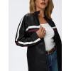 imageTrendy Queen Womens Faux Leather Jackets Bomber Oversized Motorcycle Fall Jackets Collar Zip Up Coats Y2k OutfitsBlack