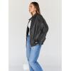imageTrendy Queen Womens Leather Jackets Oversized Faux Motorcycle Plus Size Moto Biker Coat Fall Outfits Fashion Clothes 2025Darkgrey