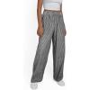 imageTrendy Queen Womens Striped Pants Linen Wide Leg Trousers Casual Slacks Fall Fashion Y2k Outfits 2025Black