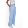 imageTrendy Queen Womens Striped Pants Linen Wide Leg Trousers Casual Slacks Fall Fashion Y2k Outfits 2025Blue