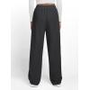 imageTrendy Queen Womens Wide Leg Sweatpants Baggy Y2K High Waisted Joggers Fall Fashion Clothes with Pockets 2025Blackgrey