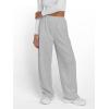 imageTrendy Queen Womens Wide Leg Sweatpants Baggy Y2K High Waisted Joggers Fall Fashion Clothes with Pockets 2025Grey