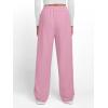 imageTrendy Queen Womens Wide Leg Sweatpants Baggy Y2K High Waisted Joggers Fall Fashion Clothes with Pockets 2025Pink