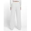 imageTrendy Queen Womens Wide Leg Sweatpants Baggy Y2K High Waisted Joggers Fall Fashion Clothes with Pockets 2025White