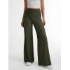imageTrendy Queen Womens Wide Leg Yoga Pants Palazzo Fall Work Flowy Casual Pants Stretchy Bussiness OutfitsArmy Green