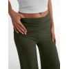 imageTrendy Queen Womens Wide Leg Yoga Pants Palazzo Fall Work Flowy Casual Pants Stretchy Bussiness OutfitsArmy Green