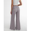 imageTrendy Queen Womens Wide Leg Yoga Pants Palazzo Fall Work Flowy Casual Pants Stretchy Bussiness OutfitsLight Grey