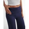 imageTrendy Queen Womens Wide Leg Yoga Pants Palazzo Fall Work Flowy Casual Pants Stretchy Bussiness OutfitsNavy Blue