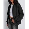 imageTrendy Queen Womens Zip Up Sweatshirts Jackets Oversized Fall Outfits Winter Clothes Hoodies with Pockets Y2k 2024 FashionBlack