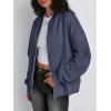 imageTrendy Queen Womens Zip Up Sweatshirts Jackets Oversized Fall Outfits Winter Clothes Hoodies with Pockets Y2k 2024 FashionGreyblue