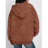 imageTrendy Queen Zip Up Hoodies for Women Acid Wash Oversized Sweatshirts Fall Cute Y2k Clothes Winter Jackets Vintage StreetwearBrown