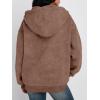 imageTrendy Queen Zip Up Hoodies for Women Acid Wash Oversized Sweatshirts Fall Cute Y2k Clothes Winter Jackets Vintage StreetwearCoffee