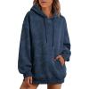 imageTrendy Queen Women Hoodies Fleece Sweatshirts Long Sleeve Pullover Jackets Fall Fashion with Pocket 2025 Y2k ClothesBlue