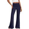 imageTrendy Queen Womens Wide Leg Yoga Pants Palazzo Fall Work Flowy Casual Pants Stretchy Bussiness OutfitsNavy Blue