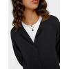 imageTrendy Queen Cropped Cardigan Sweaters for Women Lightweight Crop Cotton Knit Y2k Fall Outfits Fashion Clothes 2025Black