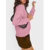 imageTrendy Queen Cropped Cardigan Sweaters for Women Lightweight Crop Cotton Knit Y2k Fall Outfits Fashion Clothes 2025Pink