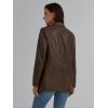 imageTrendy Queen Leather Jacket for Women Oversized Blazer Faux Suede Button Up Winter Coats Fashion Fall Outfits y2k 2025Brown