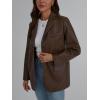 imageTrendy Queen Leather Jacket for Women Oversized Blazer Faux Suede Button Up Winter Coats Fashion Fall Outfits y2k 2025Brown