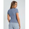 imageTrendy Queen Womens Basic Short Sleeve Slim Fit T Shirts Soft Crewneck Crop Y2k Tee Summer Cute Gym Fashion ClothesLightblue