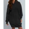 imageTrendy Queen Womens Hoodies Dresses Oversized Sweatshirts Long Sleeve Tops Fleece Pullover Fall Winter Cute ClothesBlack