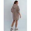 imageTrendy Queen Womens Hoodies Dresses Oversized Sweatshirts Long Sleeve Tops Fleece Pullover Fall Winter Cute ClothesCoffeegrey