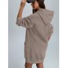 imageTrendy Queen Womens Hoodies Dresses Oversized Sweatshirts Long Sleeve Tops Fleece Pullover Fall Winter Cute ClothesCoffeegrey
