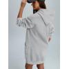 imageTrendy Queen Womens Hoodies Dresses Oversized Sweatshirts Long Sleeve Tops Fleece Pullover Fall Winter Cute ClothesGrey