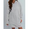 imageTrendy Queen Womens Hoodies Dresses Oversized Sweatshirts Long Sleeve Tops Fleece Pullover Fall Winter Cute ClothesGrey