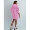 imageTrendy Queen Womens Hoodies Dresses Oversized Sweatshirts Long Sleeve Tops Fleece Pullover Fall Winter Cute ClothesPink