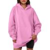 imageTrendy Queen Womens Hoodies Dresses Oversized Sweatshirts Long Sleeve Tops Fleece Pullover Fall Winter Cute ClothesPink