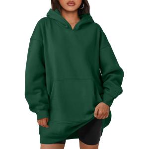 imageTrendy Queen Womens Hoodies Dresses Oversized Sweatshirts Long Sleeve Tops Fleece Pullover Fall Winter Cute ClothesGreen