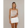 imageTrendy Queen Womens Camisole Tube Tops with Adjustable Spaghetti Strap Cute Summer Going Out Crop Tops 2025Beige