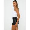 imageTrendy Queen Womens Going Out Tops Summer One Off Shoulder Tank Tube Crop Outfit Cute Shirts Cami Corset Fashion ClothesWhite