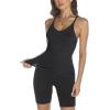 imageTrendy Queen Womens Ribbed Tank Tops Racerback Summer Basic Camisole V Neck Going Out Slim Fit Fashion Clothes 2025Black