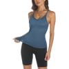 imageTrendy Queen Womens Ribbed Tank Tops Racerback Summer Basic Camisole V Neck Going Out Slim Fit Fashion Clothes 2025Blue