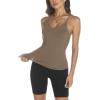 imageTrendy Queen Womens Ribbed Tank Tops Racerback Summer Basic Camisole V Neck Going Out Slim Fit Fashion Clothes 2025Coffeegrey