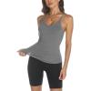 imageTrendy Queen Womens Ribbed Tank Tops Racerback Summer Basic Camisole V Neck Going Out Slim Fit Fashion Clothes 2025Darkgrey