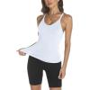 imageTrendy Queen Womens Ribbed Tank Tops Racerback Summer Basic Camisole V Neck Going Out Slim Fit Fashion Clothes 2025White