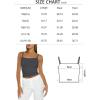 imageTrendy Queen Womens Spaghetti Strap Tank Tops Adjustable Cute Camisole Going Out Crop Tops Summer ClothesArmygreen