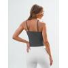 imageTrendy Queen Womens Spaghetti Strap Tank Tops Adjustable Cute Camisole Going Out Crop Tops Summer ClothesDarkgrey