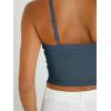 imageTrendy Queen Womens Spaghetti Strap Tank Tops Adjustable Cute Camisole Going Out Crop Tops Summer ClothesHazeblue
