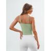 imageTrendy Queen Womens Spaghetti Strap Tank Tops Adjustable Cute Camisole Going Out Crop Tops Summer ClothesLightgreen