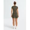imageTrendy Queen Womens 2 Piece Workout Sets Short Matching Lounge Sets Summer Clothes Going Out Gym OutfitsArmygreen