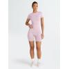 imageTrendy Queen Womens 2 Piece Workout Sets Short Matching Lounge Sets Summer Clothes Going Out Gym OutfitsBabypink
